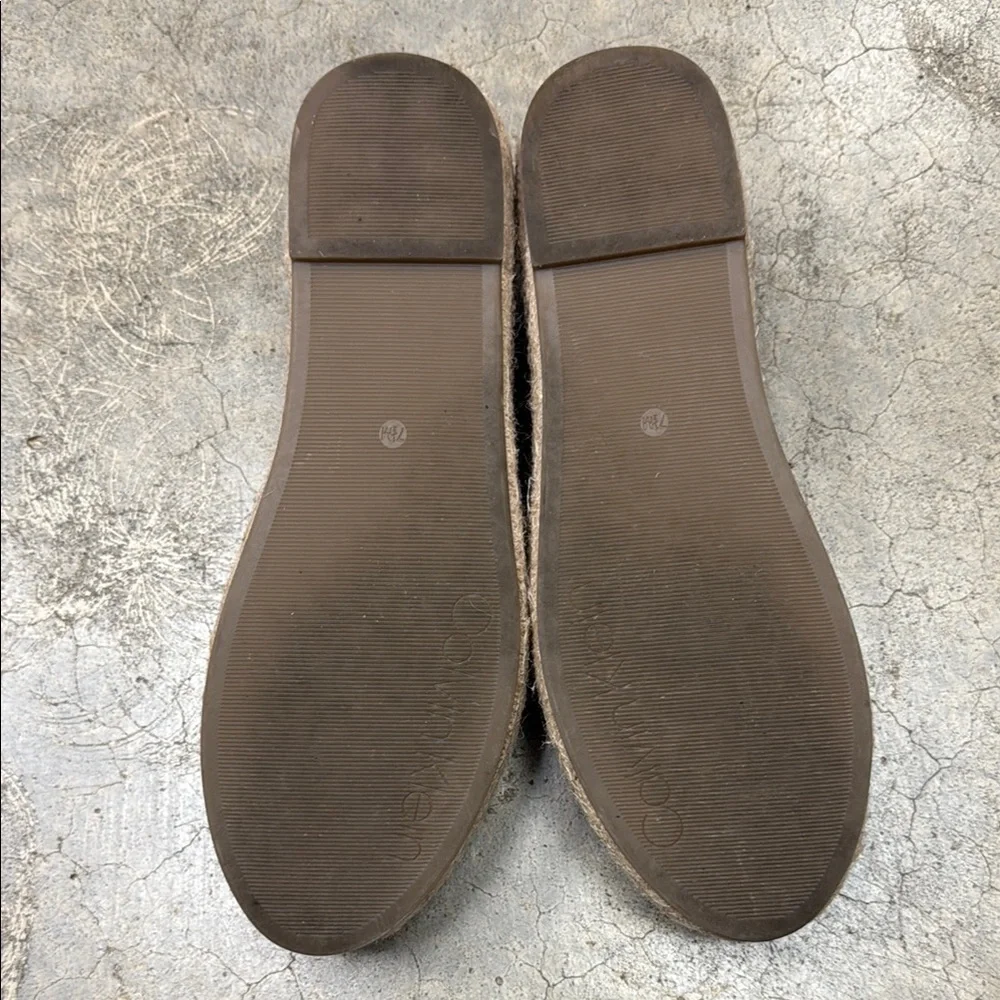 *Calvin Klein Brown Espadrille Slip-On Shoes